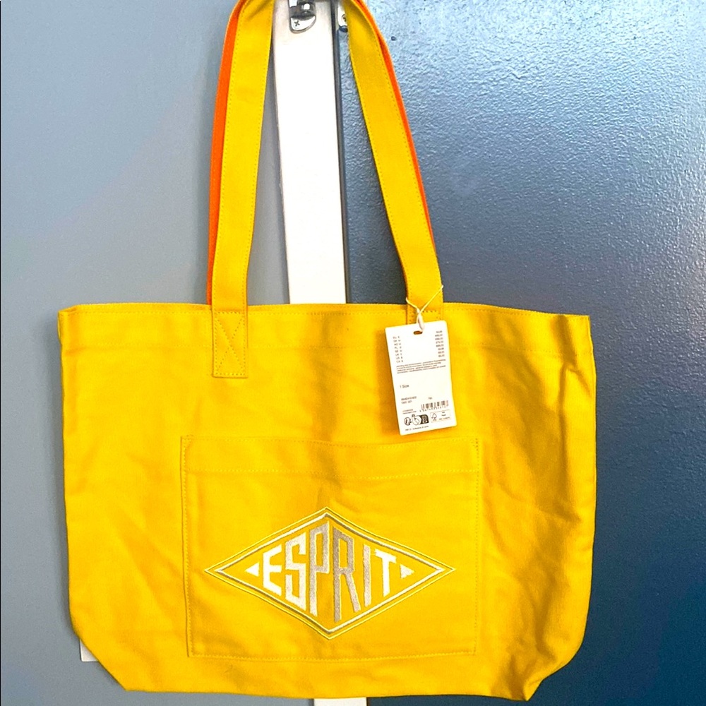 Esprit Yellow Tote Bag